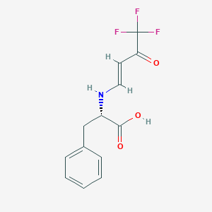 (2S)-3-Phenyl-2-[(4,4,4-trifluoro-3-oxobut-1-en-1-yl)amino]propanoic acid