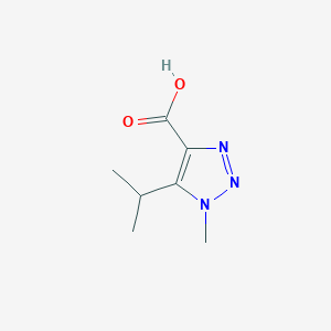 molecular formula C7H11N3O2 B13162768 1-methyl-5-(propan-2-yl)-1H-1,2,3-triazole-4-carboxylic acid 