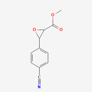 molecular formula C11H9NO3 B1316277 3-(4-氰基苯基)环氧乙烷-2-甲酸甲酯 CAS No. 108492-59-7
