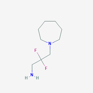 3-(Azepan-1-yl)-2,2-difluoropropan-1-amine