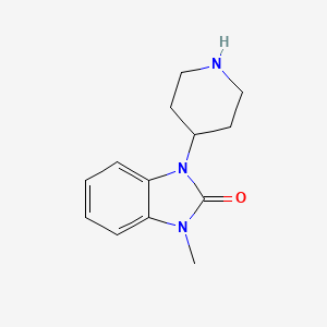 molecular formula C13H17N3O B1316278 1-Methyl-3-(piperidin-4-yl)-1H-benzo[d]imidazol-2(3H)-one CAS No. 53786-10-0