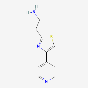 2-[4-(Pyridin-4-yl)-1,3-thiazol-2-yl]ethan-1-amine