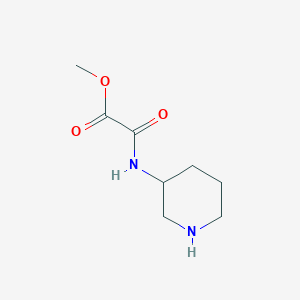 molecular formula C8H14N2O3 B13162839 Methyl [(piperidin-3-yl)carbamoyl]formate 