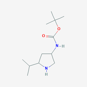 tert-Butyl N-[5-(propan-2-yl)pyrrolidin-3-yl]carbamate