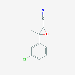 3-(3-Chlorophenyl)-3-methyloxirane-2-carbonitrile