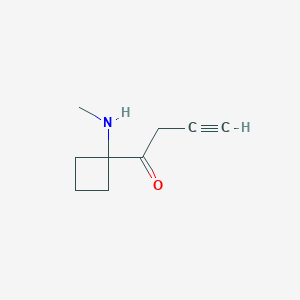 1-[1-(Methylamino)cyclobutyl]but-3-yn-1-one