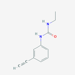 molecular formula C11H12N2O B13162959 3-Ethyl-1-(3-ethynylphenyl)urea 