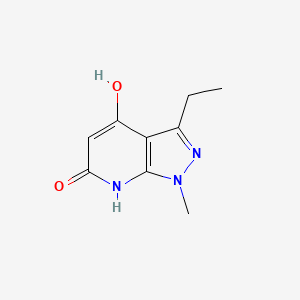 3-Ethyl-1-methyl-1H-pyrazolo[3,4-b]pyridine-4,6-diol