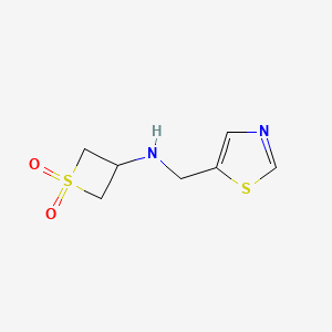 3-{[(1,3-Thiazol-5-yl)methyl]amino}-1lambda6-thietane-1,1-dione