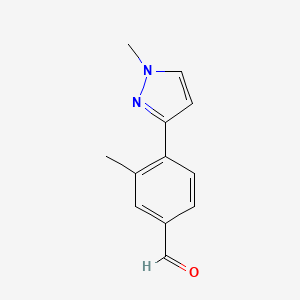 3-Methyl-4-(1-methyl-1H-pyrazol-3-yl)benzaldehyde