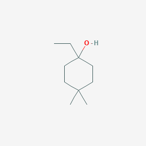 molecular formula C10H20O B13163101 1-Ethyl-4,4-dimethylcyclohexan-1-ol 