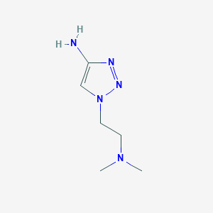 molecular formula C6H13N5 B13163112 1-[2-(dimethylamino)ethyl]-1H-1,2,3-triazol-4-amine 