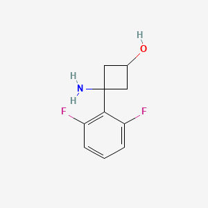 3-Amino-3-(2,6-difluorophenyl)cyclobutan-1-ol