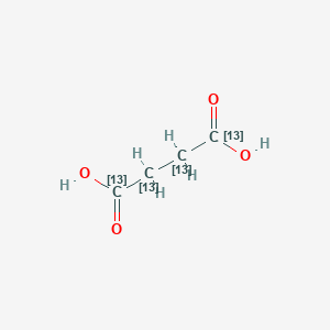 molecular formula C4H6O4 B1316312 (1,2,3,4-13C4)butanedioic acid CAS No. 201595-67-7