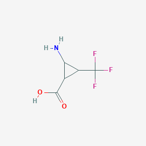 2-Amino-3-(trifluoromethyl)cyclopropane-1-carboxylic acid