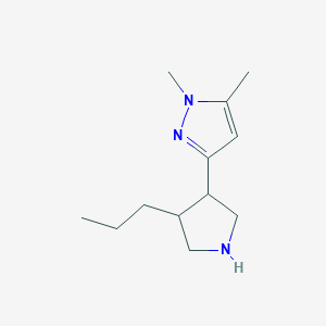 1,5-Dimethyl-3-(4-propylpyrrolidin-3-yl)-1H-pyrazole