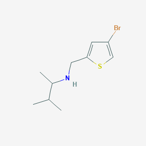 molecular formula C10H16BrNS B13163189 [(4-Bromothiophen-2-yl)methyl](3-methylbutan-2-yl)amine 