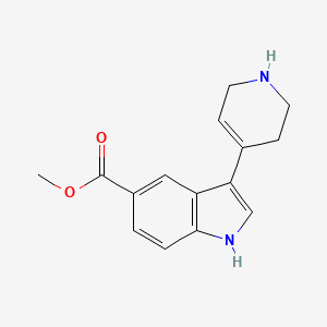 molecular formula C15H16N2O2 B13163232 methyl 3-(1,2,3,6-tetrahydropyridin-4-yl)-1H-indole-5-carboxylate 