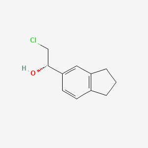 (1S)-2-chloro-1-(2,3-dihydro-1H-inden-5-yl)ethanol