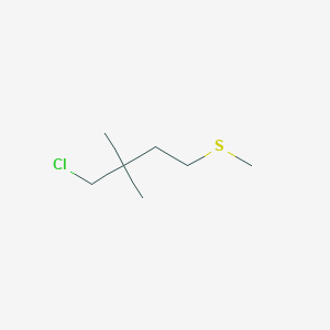 1-Chloro-2,2-dimethyl-4-(methylsulfanyl)butane