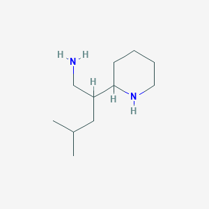 4-Methyl-2-(piperidin-2-yl)pentan-1-amine