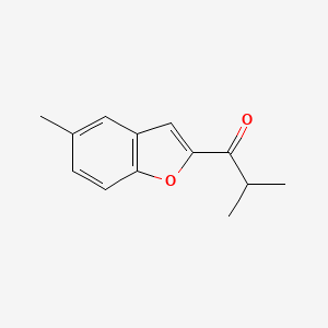 2-Methyl-1-(5-methyl-1-benzofuran-2-yl)propan-1-one