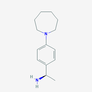 (1R)-1-(4-azepan-1-ylphenyl)ethanamine