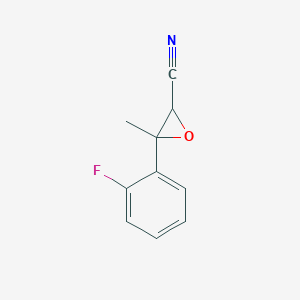 3-(2-Fluorophenyl)-3-methyloxirane-2-carbonitrile