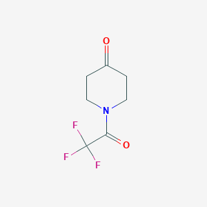 molecular formula C7H8F3NO2 B1316341 1-(Trifluoroacetyl)piperidin-4-one CAS No. 65220-86-2