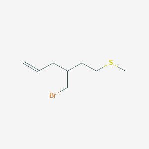 4-(Bromomethyl)-6-(methylsulfanyl)hex-1-ene