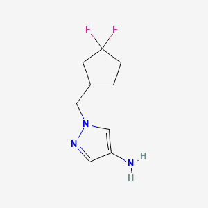 1-[(3,3-Difluorocyclopentyl)methyl]-1H-pyrazol-4-amine