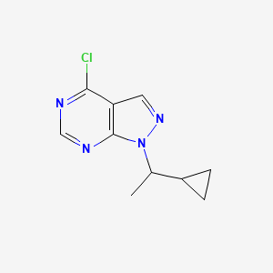 4-Chloro-1-(1-cyclopropylethyl)-1H-pyrazolo[3,4-D]pyrimidine