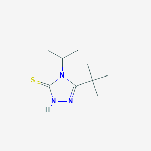 molecular formula C9H17N3S B13163440 5-Tert-butyl-4-(propan-2-YL)-4H-1,2,4-triazole-3-thiol 