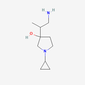 3-(1-Aminopropan-2-yl)-1-cyclopropylpyrrolidin-3-ol