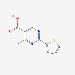 4-Methyl-2-(thiophen-2-yl)pyrimidine-5-carboxylic acid