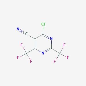 4-Chloro-2,6-bis(trifluoromethyl)pyrimidine-5-carbonitrile