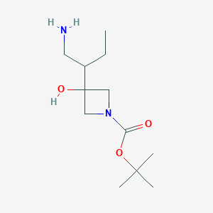 Tert-butyl 3-(1-aminobutan-2-YL)-3-hydroxyazetidine-1-carboxylate