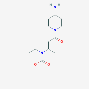 tert-butyl N-[4-(4-aminopiperidin-1-yl)-4-oxobutan-2-yl]-N-ethylcarbamate