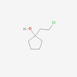 1-(2-Chloroethyl)cyclopentan-1-OL