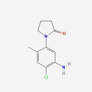 1-(5-Amino-4-chloro-2-methylphenyl)pyrrolidin-2-one