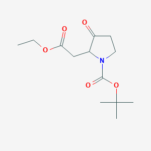 tert-Butyl 2-(2-ethoxy-2-oxoethyl)-3-oxopyrrolidine-1-carboxylate