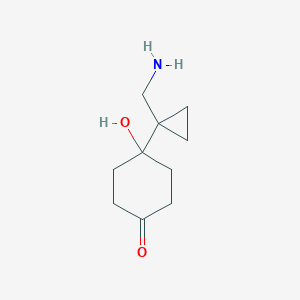 4-[1-(Aminomethyl)cyclopropyl]-4-hydroxycyclohexan-1-one