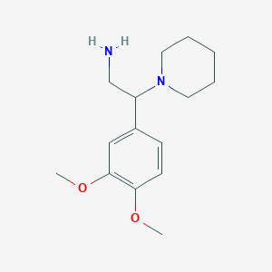 molecular formula C15H24N2O2 B1316357 2-(3,4-Dimethoxy-phenyl)-2-piperidin-1-yl-ethylamine CAS No. 889939-57-5