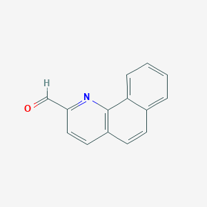 molecular formula C14H9NO B1316358 Benzo[h]quinoline-2-carbaldehyde CAS No. 904886-12-0