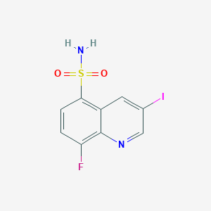 8-Fluoro-3-iodoquinoline-5-sulfonamide