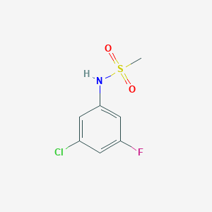 molecular formula C7H7ClFNO2S B13163609 N-(3-Chloro-5-fluorophenyl)methanesulfonamide 