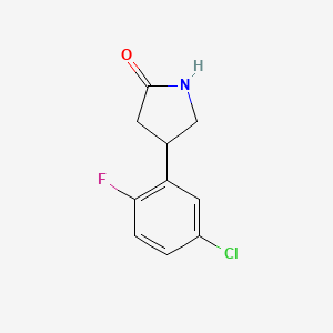 4-(5-Chloro-2-fluorophenyl)pyrrolidin-2-one