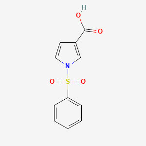 molecular formula C11H9NO4S B1316362 1-(苯磺酰基)-1H-吡咯-3-羧酸 CAS No. 134439-96-6