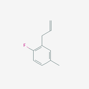 molecular formula C10H11F B13163634 1-Fluoro-4-methyl-2-(prop-2-EN-1-YL)benzene 