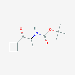 (S)-Tert-butyl1-cyclobutyl-1-oxopropan-2-ylcarbamate